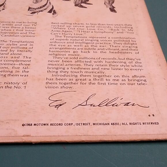 Diana Ross Join The Temptations & The Supremes Colorful Album Cover Art - Picture 6 of 11